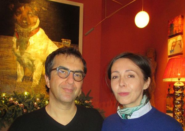 The Captive director Atom Egoyan with Anne-Katrin Titze in New York